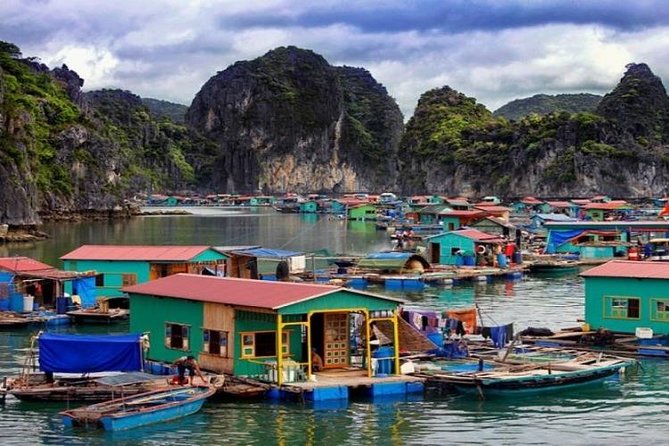 1 Day Boat Tour: HaLong Bay, Lan Ha Bay, Natural Beach and Full Moon Party - Lan Ha Bay stop 1: fisherman’s village cruising and panoramic photo time