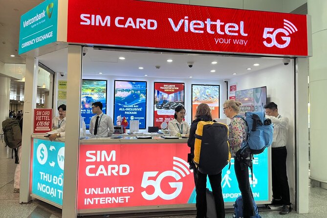 10 Days Unlimited 4G/5G Data Vietnam eSIM and Physical Card - Staff Setup at the Counter, Not a DIY Project