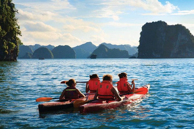 2-day Ha Long Bay Cruise included Transfer, Kayking and Swimming - Day 1 on Halong Bay: long views, kayaking, and a cooking class break
