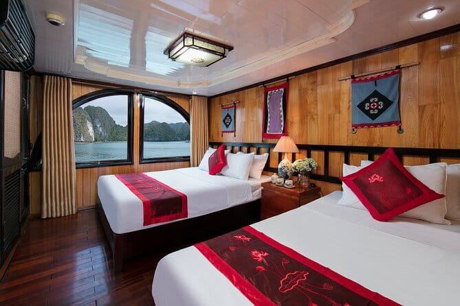 2 Days 1 Night Visit Lan Ha Bay - Classic 3 cabins cruise - Day 1 on Lan Ha Bay: lunch at Cai Beo, sunset downtime, and a night-kayak glow