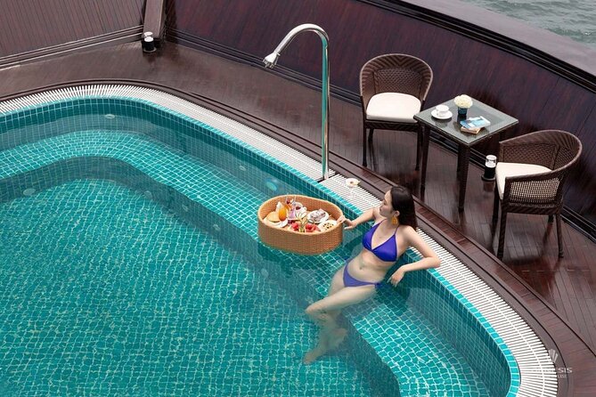 2 Days and 1 Night Halong Bay Luxury Genesis Regal Cruises - Daytime meals and floating-house variety: more than a scenic cruise