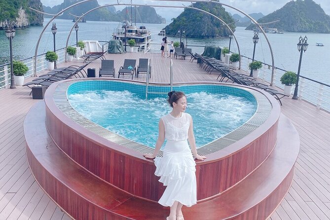 2-Days Aspira Cruise Tour around Hanoi- Halong- Lan Ha Bay - Day 1: Sea caves, Ha Long Bay and Lan Ha Bay sailing, and lunch on the move