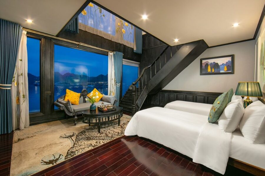 3-Day 2-Night Lan Ha Bay 5-Star Cruise - Your 5-star onboard setup: balcony, bathroom, and room service