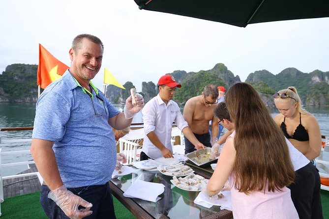 3-Day Cruise on Ha Long Bay with Kayaking, Swimming, Cooking Class,... - Day 1: Sung Sot Cave, then Ti Top Island for views or swimming