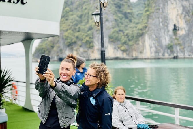 7 Days Explore Vietnam Trip - Halong Bay overnight cruise: Titov Island, Luon Cave by bamboo boat or kayak, and Sung Sot Cave
