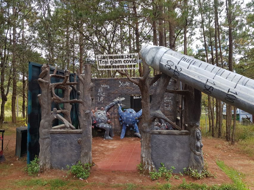 7-hour Datanla waterfall, Clay Tunnel and Holy See temple - Dalat Railway Station: Three Pyramidal Roofs and the Langbiang Shape