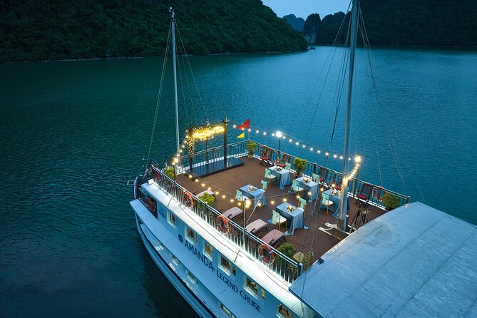 Amanda Premier Cruise - Ha Long Bay - All Inclusive 2D1N - Day Two Starts Slow: Tai Chi on the Sundeck and a Light Breakfast