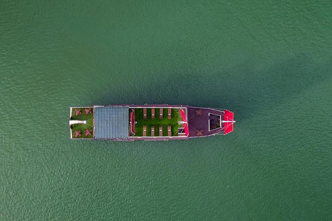 Bai Tu Long Luxury Day Cruise - Fishing Village, Kayak - Sunset on Bai Tu Long Bay: open deck time and a tea break