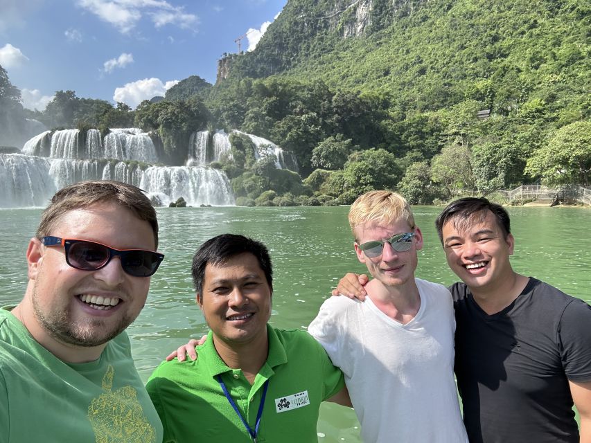 Ban Gioc Waterfall - God Eyes Mountain 1 Day By Car - Truc Lam Zen Monastery: panoramic Ban Gioc views plus the glass bridge sightline