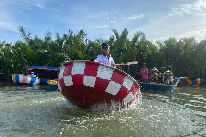 Basket Boat Ride, Coconut Forest, Sunset and Hoi An Town by Night - Phung Hung Old House: wooden architecture and carved details
