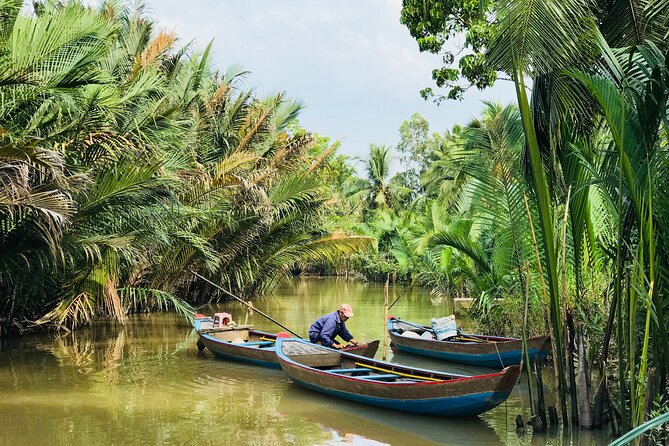 Ben Tre Mekong Zig Zag: Scooter, Sailboat, and Food (Full day) - Sailboat cruise on a quiet Mekong river and shaded canals