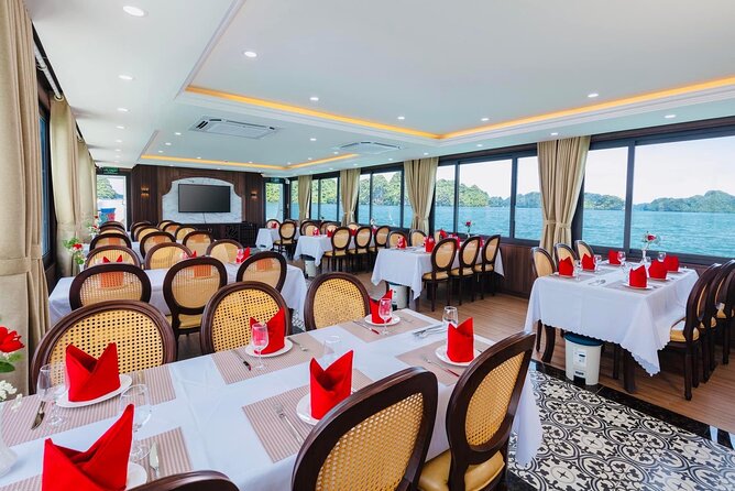 Best Halong Bay Tour One Day On Luxury Cruise 6 Hours Cruising - Ti Top Island and the Halong Bay 360 view hike