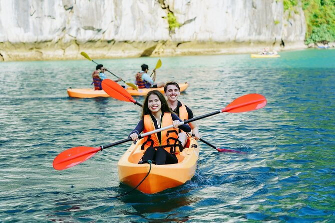 Best Price Halong 5 Star Day Cruise Buffet, Pool ,Sunset party - Surprise Cave lighting at Hang Sung Sot