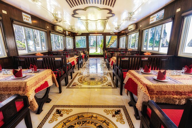 Best Price Halong 5 Star Day Cruise Buffet, Pool ,Sunset party - Buffet lunch plus sunset party: the best kind of included extras