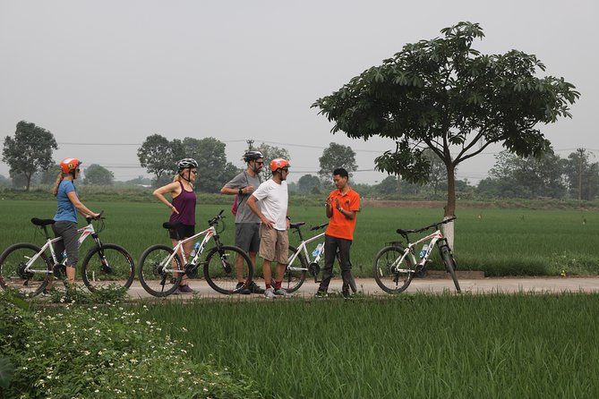 Bicycle Tour Full Day Explore Red River Delta & Rural Villages - An Duong Vuong temple and the human side of history
