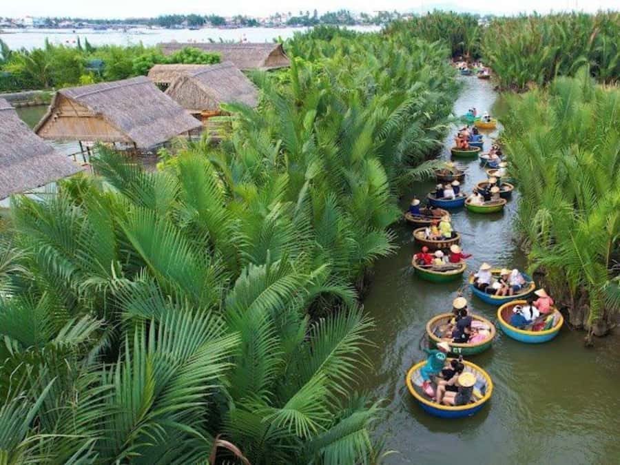 BUFFALO RIDING -BASKET BOAT & BIKE TOUR-HOI AN - Lunch or Dinner in Hoi An Style, Plus Diet Flexibility