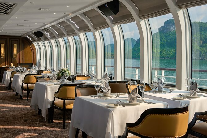 Buffet on Paradise Delight Dining Cruise Halong Bay Tour - The limestone cave tour: guided walking and illuminated formations