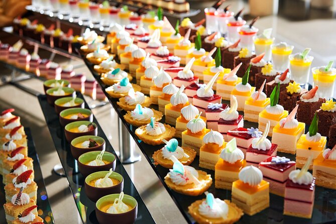 Buffet on Paradise Delight Dining Cruise Halong Bay Tour - WiFi on board: useful for messaging, not for dependable streaming