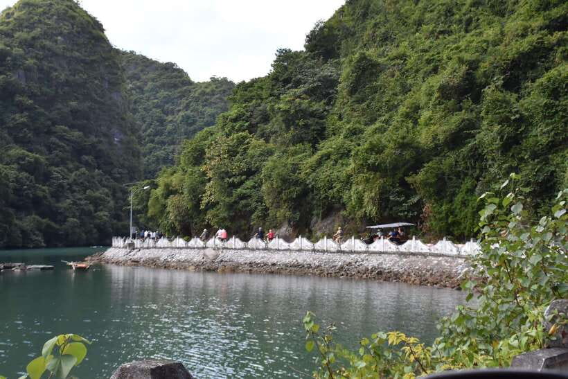 Cat Ba: Lan Ha, HaLong bay full day- biking, kayaking, lunch - Swimming at Ba Trai Dao and the deck-time that makes the cruise feel easy