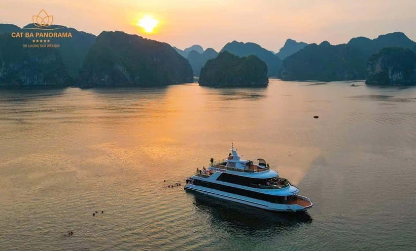 Cat Ba: Sunset on Lan Ha Bay with Sunset Party - Getting picked up and checking in at Ben Beo Harbour