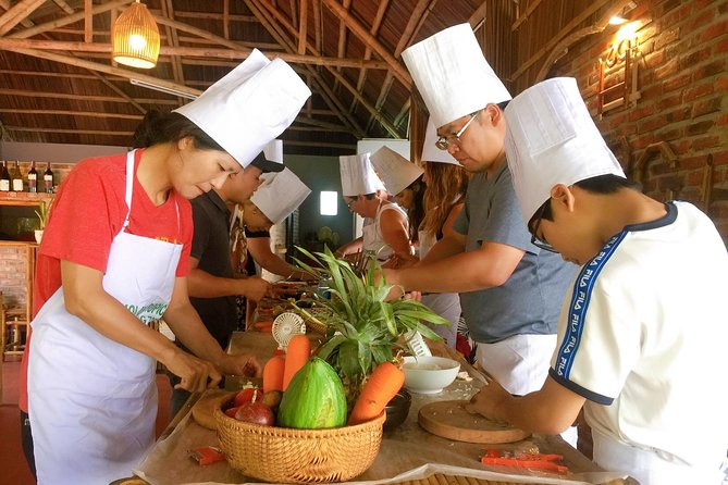 Cooking Class Hoi An:Local Market, Basket Boat, Fishing & Cooking - The cooking lesson in the countryside kitchen: 4 dishes, 8 food hits