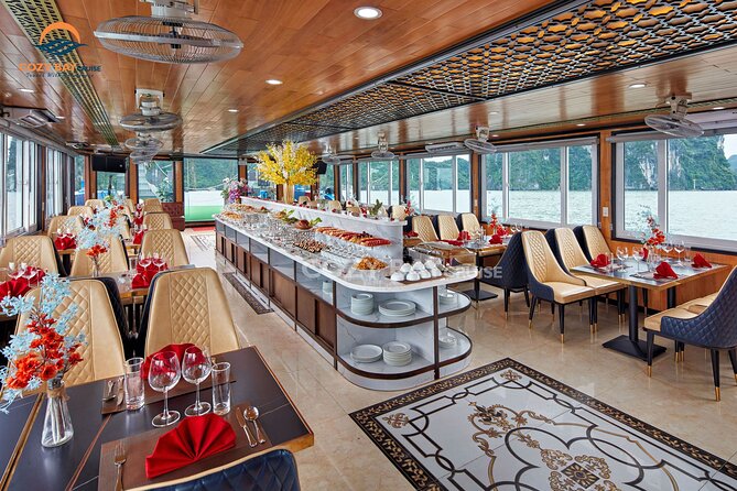 Cozy Bay Halong 5-Star Day Cruise, Buffet, Cave, Kayak, Swimming - Cozy Bay Halong 5-Star Day Cruise: Quick take