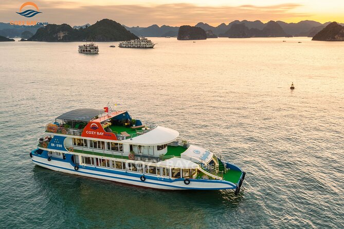 Cozy Bay Halong 5-Star Day Cruise, Buffet, Cave, Kayak, Swimming - Tuan Chau Harbor to the cave: the cruise ride you need