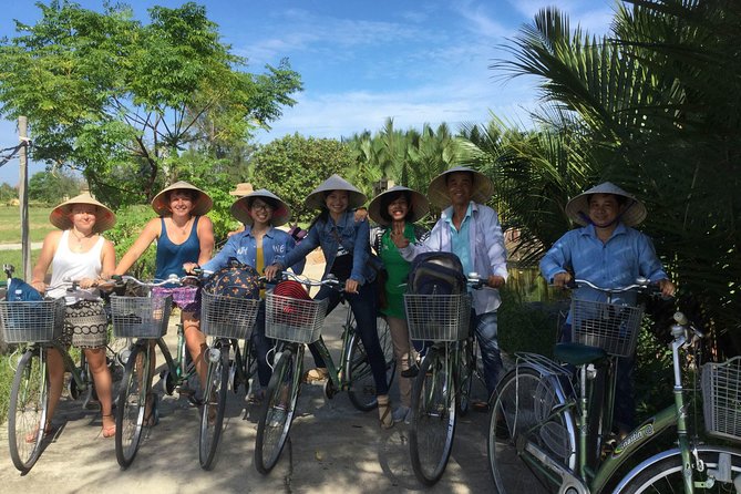 Cycling, Buffalo, Basket Boat ride in Hoi An - Nets, purple crabs, and fishing in water palm areas