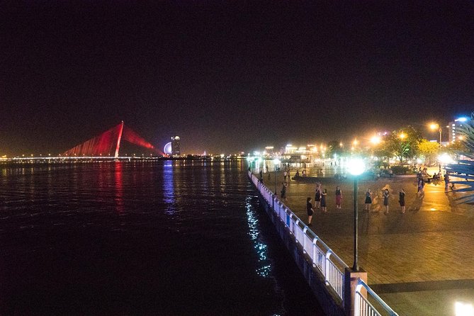 Da Nang Night Motorbike Tour & River Cruise Riding By Lady Rider - Sun Wheel and the Night Market Photo Stop (Admission Not Included)