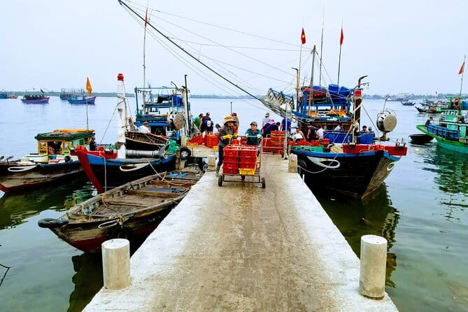 DA NANG to Hoi An Rural Villages and River Islands PRIVATE TOUR - Cam Thanh Coconut Forest: Basket Boat Ride and Crab Fishing Fun