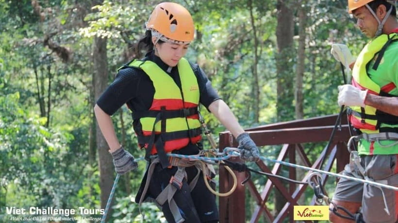 Dalat: Canyoning Extreme Adventure Vietnam - Washing Machine Waterfall and the hike back for showers