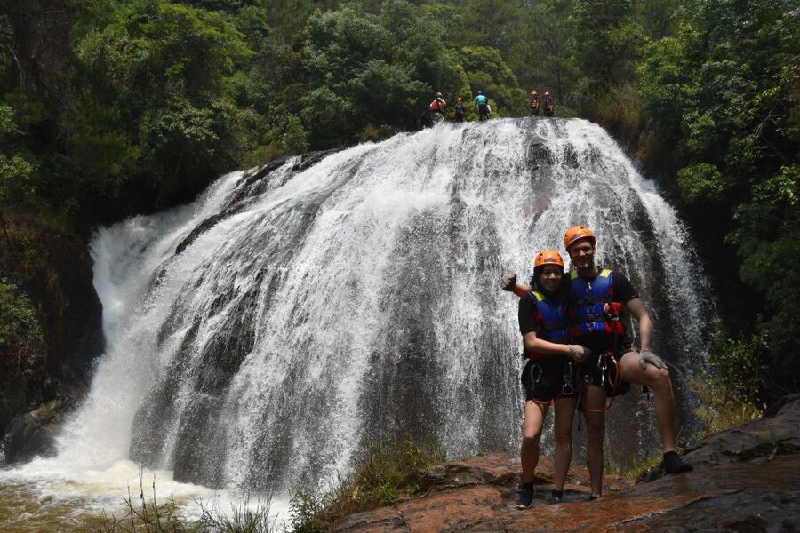 Dalat: Extreme Canyoning Adventure - Two natural water slides: speed, splash, and smooth rock