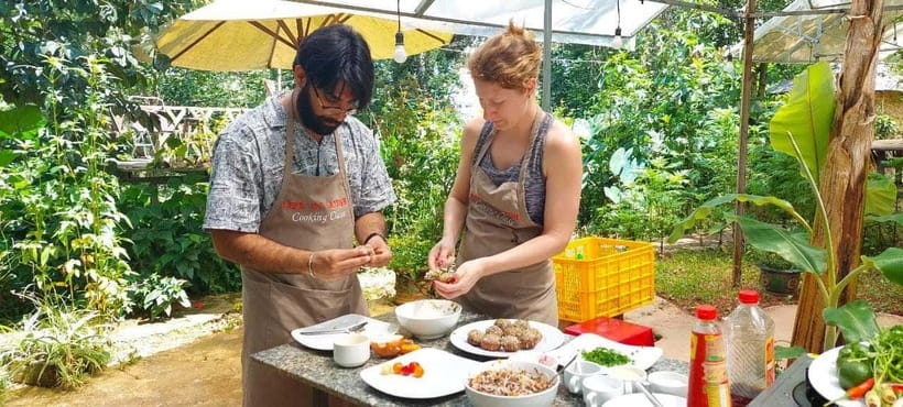Dalat: Home Cooking Class with Central Market Tour - The meal in the scenic garden (where the value lands)