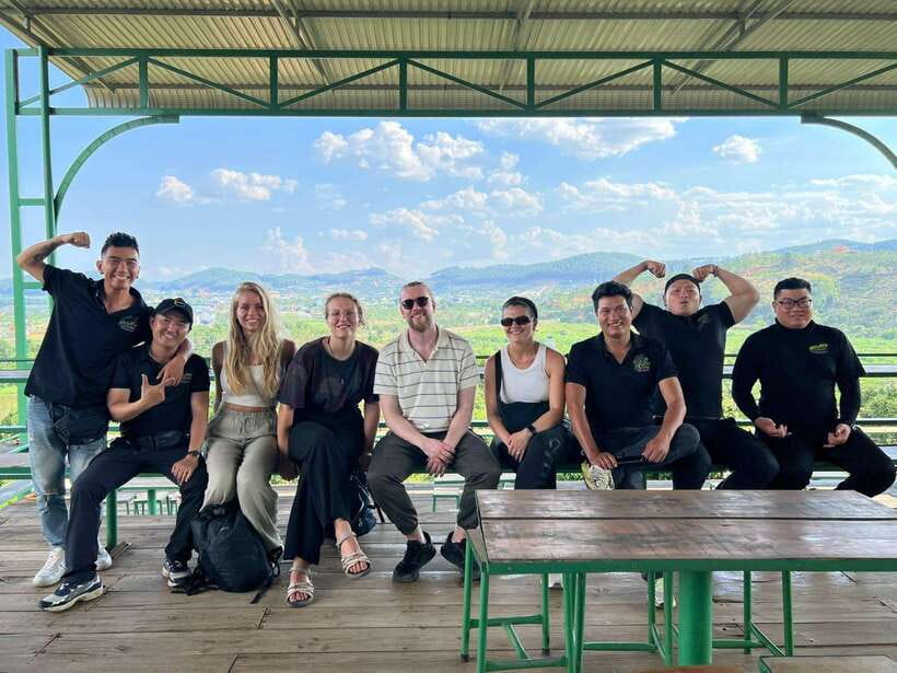 Dalat: MOTORBIKE TOUR TO PONGOUR FALLS- SILK- COFFEE FARM - Guides and safety: why names keep coming up
