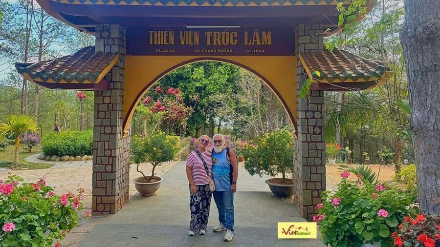 Dalat Top Tourists Sights - Waterfall & luge kart/Mario kart - Fresh Garden: flowers and photo gates, with one word of caution