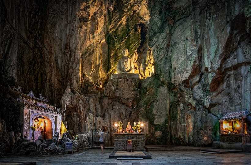 DaNang/HA: Lady Buddha, Marble Mountains, Am Phu Cave Tour - Non Nuoc Villa and the stone-and-cave warm-up