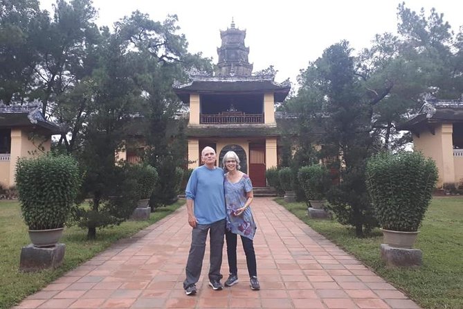 Daytrip to Hue Imperial Palace, Royal King Tomb &Perfume River via Hai Van Pass - Thien Mu Pagoda: a Hue symbol that is still active