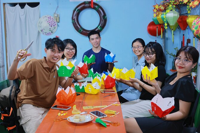 Discover Hoi An by Bamboo Basket and Lantern Boat - The Hoai River at dusk: lantern-lit boat ride and the wish moment