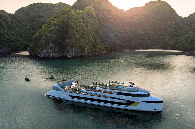 Dolphin Cruise – Experience Halong Bay in Timeless Luxury - Sung Sot Cave: dramatic stalactites with a timed walk