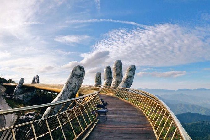 Early morning Ba Na Hills with the Golden Hand Bridge - Private Tour - Golden Bridge, giant hands, and the photo problem solved