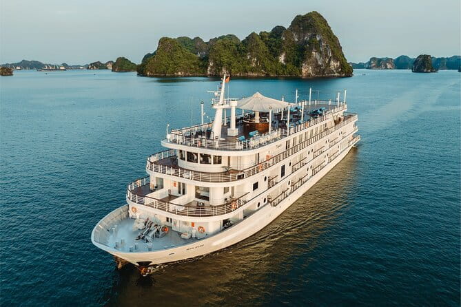 Emeraude Cruise 2 days 1 night Ha Long Bay Tour - Crepes on the sundeck and the feel of an afternoon on the bay