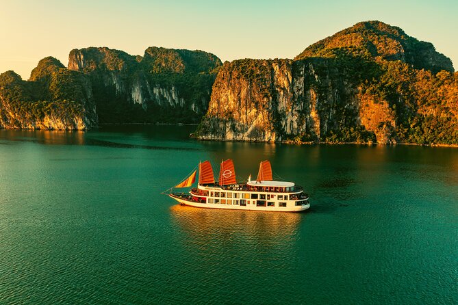 Emperor Cruises Experience 2 Days 1 Night in Halong Bay. - Kayaking, Swimming, Caves, Bamboo Boats, and Squid Fishing