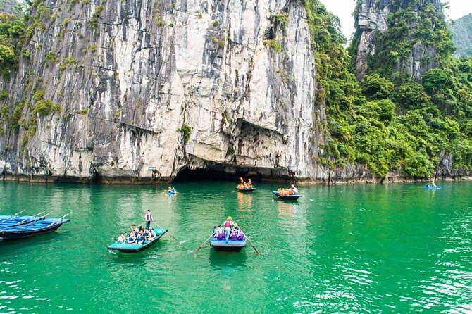 Excellent Halong Bay Day Cruise All Inclusive From Hanoi - TiTop Island: beach time plus a climb for the best bay photos