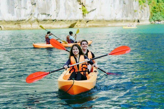 Excellent Halong Bay Day Cruise All Inclusive From Hanoi - Lunch onboard and the promised sunset mood