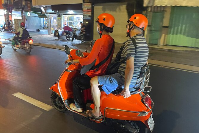 Female Riders Vespa Night Street Food + Train Street food 4 Hours - Hồ Trúc Bạch alleys and multiple pho roll styles
