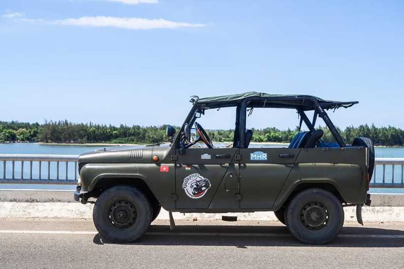 From Da Nang: Explore Hai Van Pass by US Army Jeep - Stream Bathing at the Pass: Cool Off in Clean Water