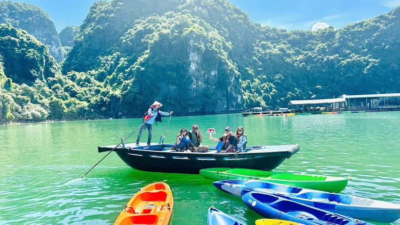 From Ha Long: Luxury Symphony Day Cruise with 2 Jacuzzi Pool - Sunset tea party and Jacuzzi time from 15:45, plan your last hour
