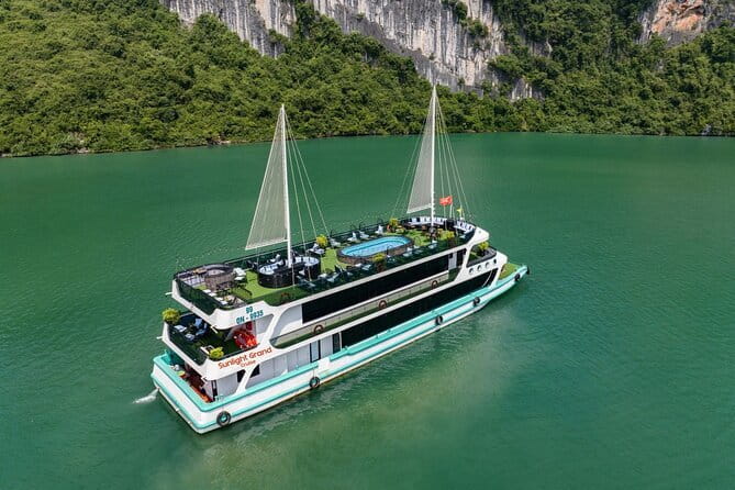 From Hanoi: 1-Day Halong 5-Star Cruises with Big & Small Groups - Ti Top Island: swim or climb, both make sense