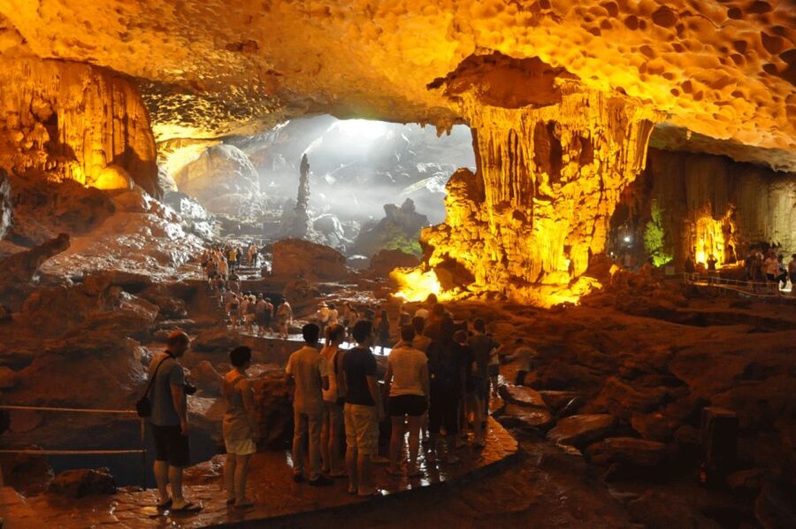 From Hanoi: Halong Bay Day Trip w/ Cave, Island & Kayak - Titop Island beach time, or hike for sweeping views