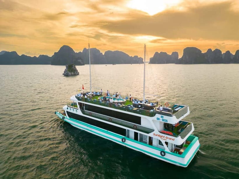 From Hanoi: Halong bay Luxury tour on 5 star cruise - Door-to-boat logistics: Hanoi Old Quarter pickup to Tuan Chau